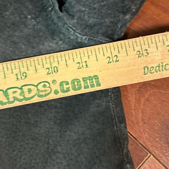 Vintage Green Leather Suede Full Zip Up Jacket Size Mens Medium - Picture 3 of 7